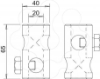 Imagem de Ligador T 20mm Alu