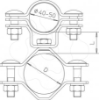 Imagem de Suporte isFang para montagem em tubo O50 60mm A2 1.4301