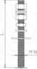 Imagem de Varao roscado para 2 bases de betao FangFix 340mm A2 1.4301