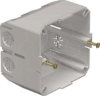 Imagem de Caixa de aparelhagem para aparelhos com aro PVC cinzento claro 7035