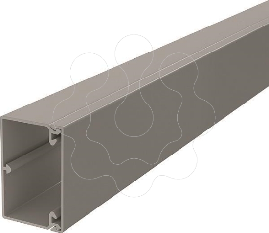 Imagem de Calha com base perfurada 40x60x2000 PVC cinzento pedra 7030