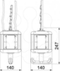 Imagem de HoverCube IP20 com pega vazio 140x140x252 PA preto 9011