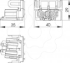 Imagem de Ficha adaptador ligacao em U GST 18i 3p Modul 45connect PA preto