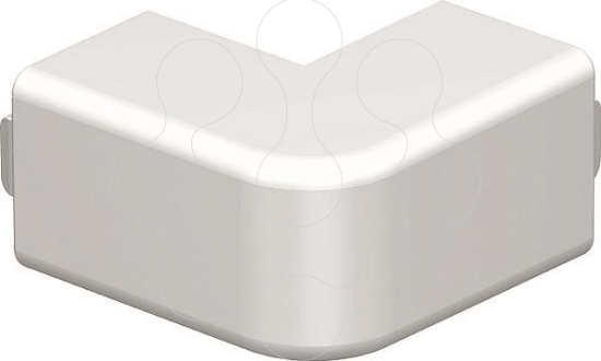 Imagem de Ângulo externo livre de halogéneo 20x20mm, PC/ABS, branco puro, 9010