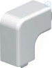 Imagem de Angulo plano livre de halogeneo 20x20mm PC/ABS branco puro 9010