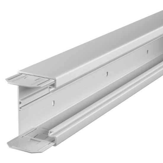 Imagem de Calha tecnica com base perfurada 70x110x2000 PVC cinzento claro 7035