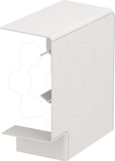 Imagem de Angulo plano Tampa de montagem 70x130mm PC/ABS branco puro 9010