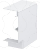 Imagem de Angulo plano Tampa de montagem 70x130mm PC/ABS branco puro 9010