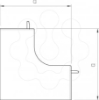 Imagem de Angulo interno 60x170mm PVC branco puro 9010
