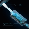 Imagem de Adaptador USB-C para RJ45 Gigabit Ethernet Network