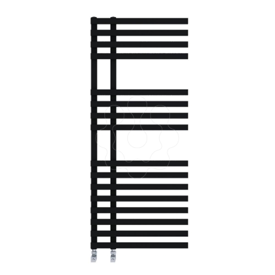 Imagem de Toalheiro Hidráulico VENEZIA Aqua 500x1200mm preto