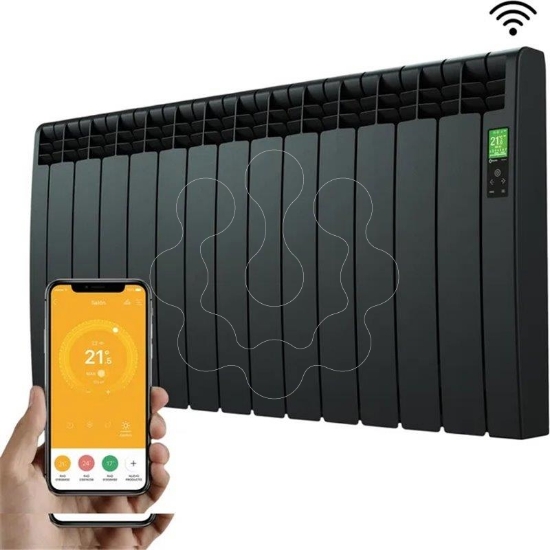 Imagem de Radiador Elétrico DESIGNLINE 13 Elementos 1430W preto