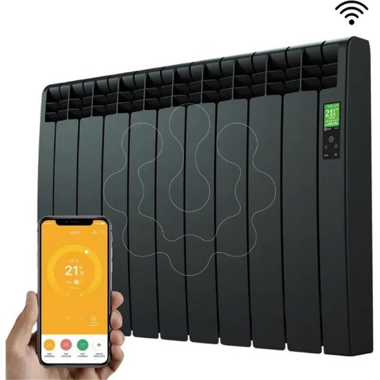 Imagem de Radiador Elétrico DESIGNLINE 9 Elementos 990W preto