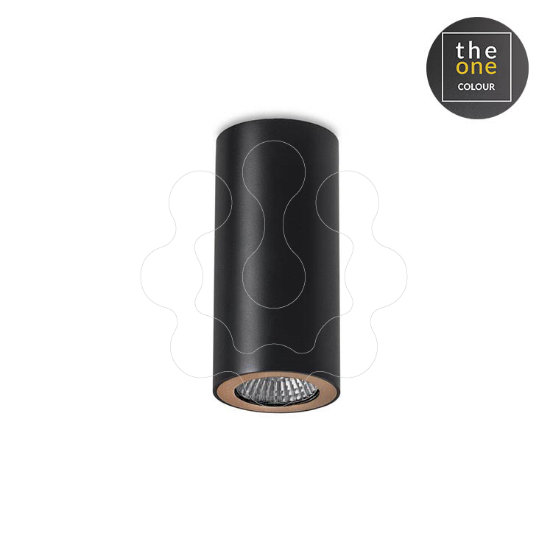 Imagem de Plafon Pipe Single GU10 8 Preto 302lm