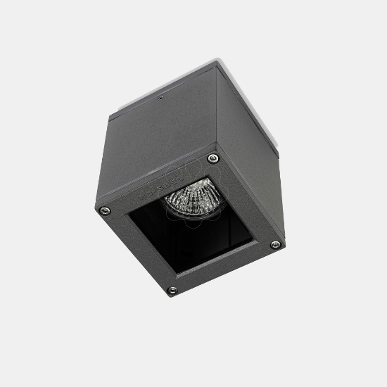 Imagem de Plafon IP54 Afrodita 90mm GU10 8 Cinzento urbano 184lm