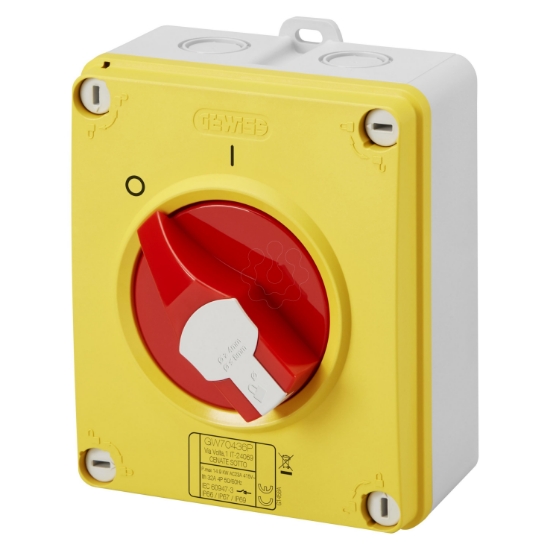 Imagem de Interruptor Rotativo Isolante 16A 4P - Emergência