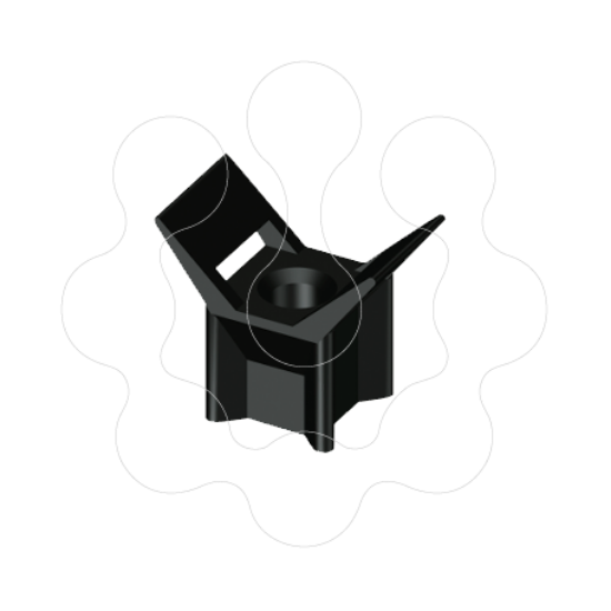 Imagem de 25 Base roscável preto U63X