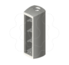 Imagem de 50 Módulo 4 mec. coluna 50x88 cinzento 80 U24X
