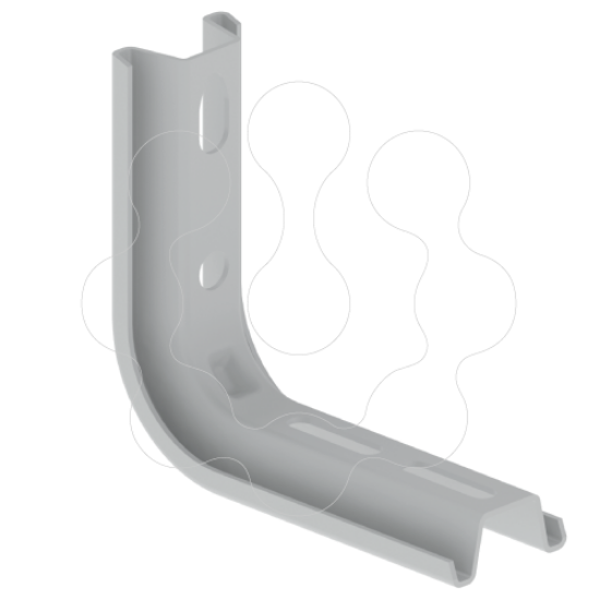 Imagem de 66 Suporte L cinzento 100 Aço Epoxy