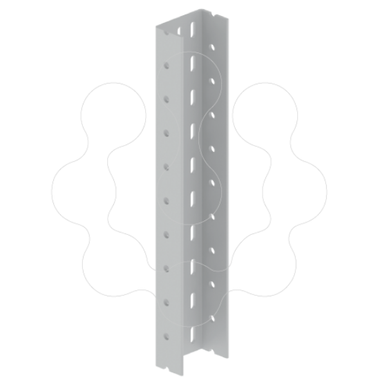 Imagem de 66 U Perfurado isolante cinzento 2m U23X