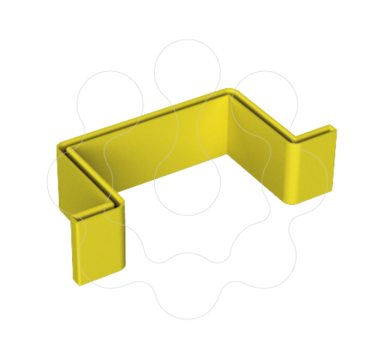 Imagem de 66 Protetor extremo perfil omega amar. PVC plast.