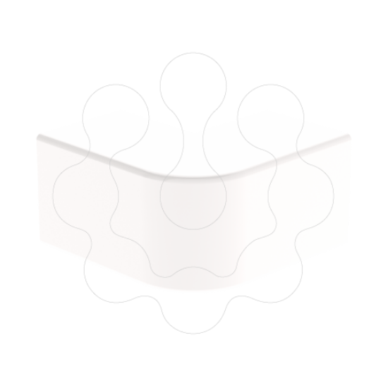 Imagem de 31 Ângulo exterior branco 35X35 U24X