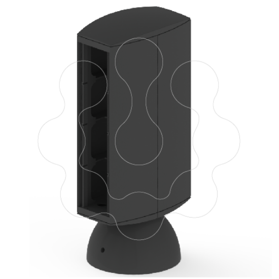 Imagem de 50 Mini-coluna 8 mec. antracite 65 U24X