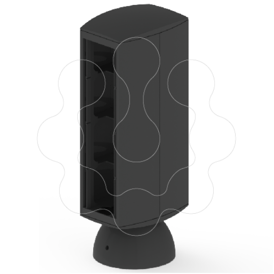 Imagem de 50 Mini-coluna 8 mec. antracite 80 U24X