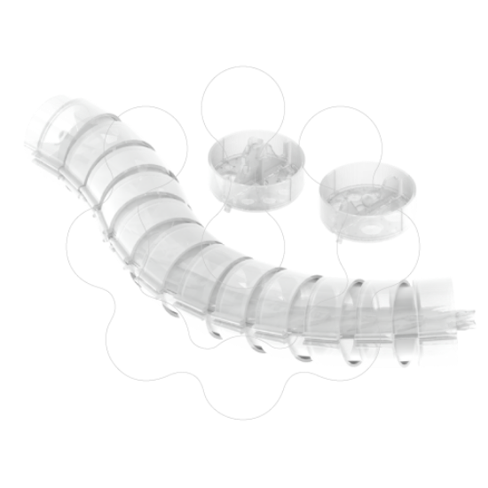 Imagem de 51 Guia articulada fechada transparente 1m PC