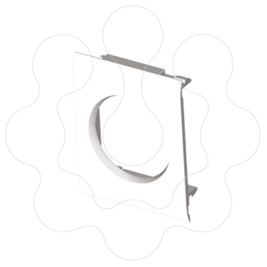 Imagem de 51 Adapt. modular de guia branco 80 U24X