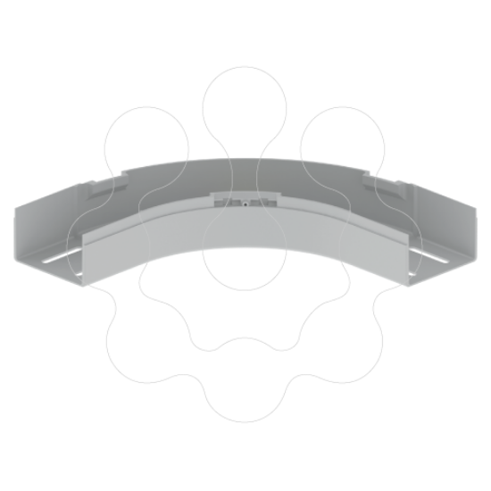 Imagem de 66 Curva plana 90° cinzento 60x100 U48X