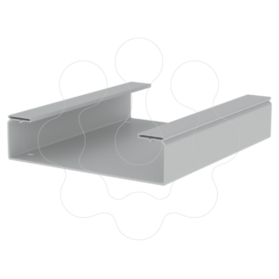 Imagem de 66 Caminho de cabos liso cinzento 100x400 U48X