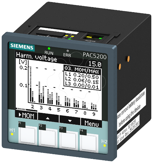 Imagem de SENTRON, instrumento de medição e power quality recorder, 7KM PAC5200, LCD, L-L: 690 V