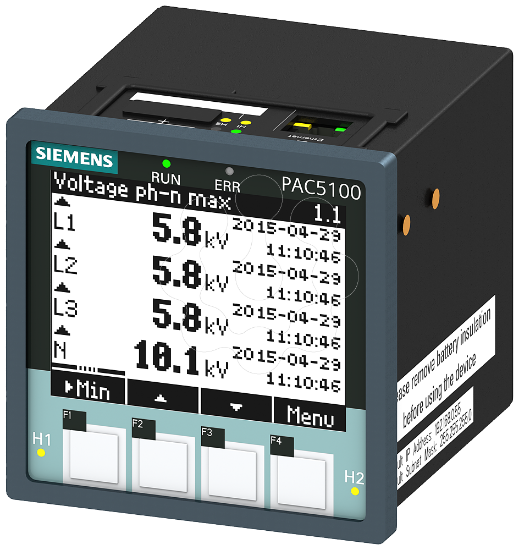 Imagem de SENTRON, instrumento de medição, 7KM PAC5100, LCD, L-L: 690 V, L-N: 400 V