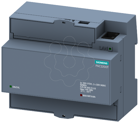 Imagem de SENTRON instrumento de medição 7KM PAC3200T, trilho DIN, 400/230 V