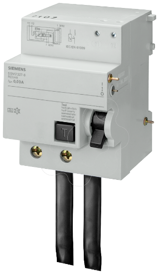 Imagem de Bloco diferencial, 2 pólos, tipo CA, In: 100 A, 30 mA, Un CA: 230 V, para 5SP4