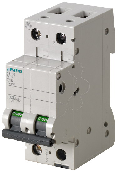 Imagem de Disjuntor de potência 400 V 6 kA, 2 pólos, B, 40 A