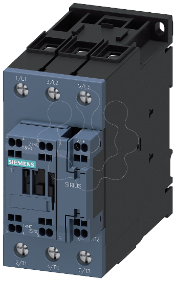 Imagem de Contator, AC-3e, 37kW/400V, CC 72V, 1NA+1NF, de 3 polos