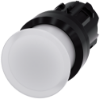 Imagem de Botão cogumelo, iluminado, 22mm, redondo, plástico, branco, 30mm
