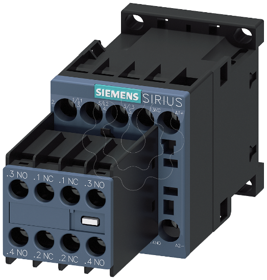 Imagem de Contactor, AC-3e, 16 A/7,5 kW/400V, 3 polos, DC24V, 3NA+2NF