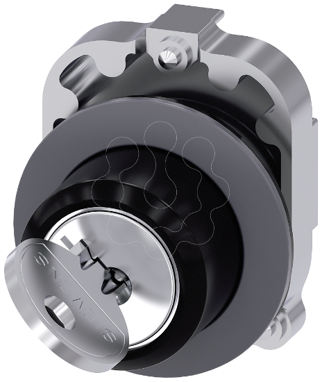 Imagem de Interruptor de chave RONIS, redondo, metal, fosco, retirada da chave O+I