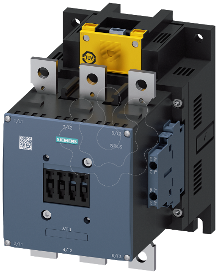 Imagem de Contactor, AC-1, 400 A/690V, 3 polos, AC/DC 96-127V, 2NA+2NF