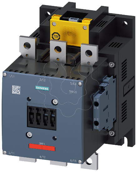 Imagem de Contactor, AC-1, 400 A/690V, 3 polos, AC/DC 96-127V, 2NA+2NF