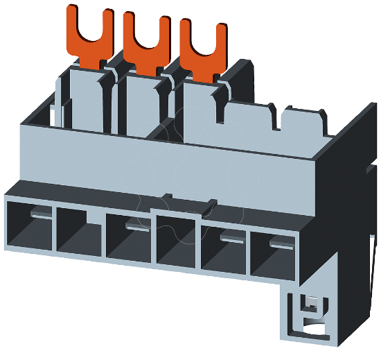 Imagem de Adaptador para ficha multipolar do motor 3RT1900-4RE01 para 3RT2.1 e 3RH2