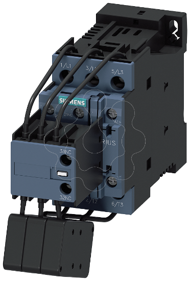 Imagem de Contator, CA-6B, 25kVAr/400V, 1NA+2NF, 24V CC, de 3 polos