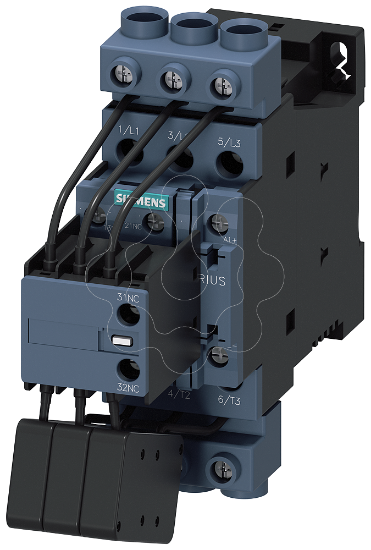 Imagem de Contator, CA-6B, 33kVAr/400V, 1NA+2NF, 24V CC, de 3 polos