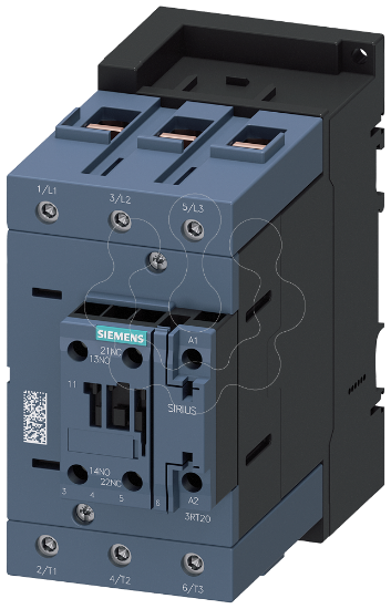 Imagem de Contactor, AC-1, 140 A/690V, 3 polos, AC 110V, 50/60Hz, 1NA+1NF