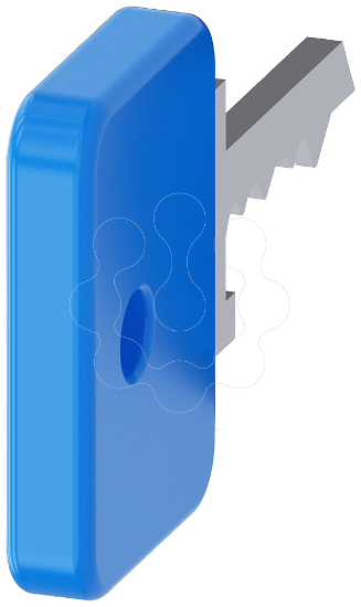 Imagem de Chave para interruptor de chave O.M.R, azul claro