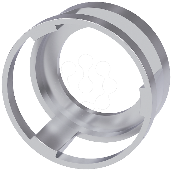 Imagem de Colar de proteção para botão de pressão, 360 graus, metal