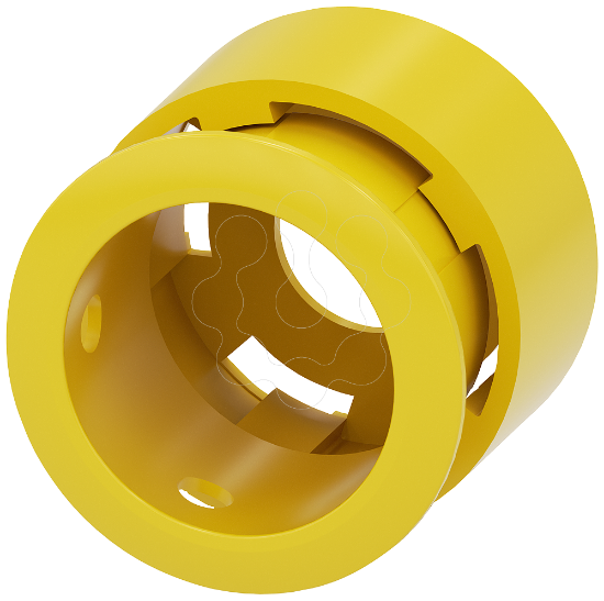 Imagem de Colar de proteção para botão cogumelo de paragem de emergência, 30mm, 60mm, amarelo